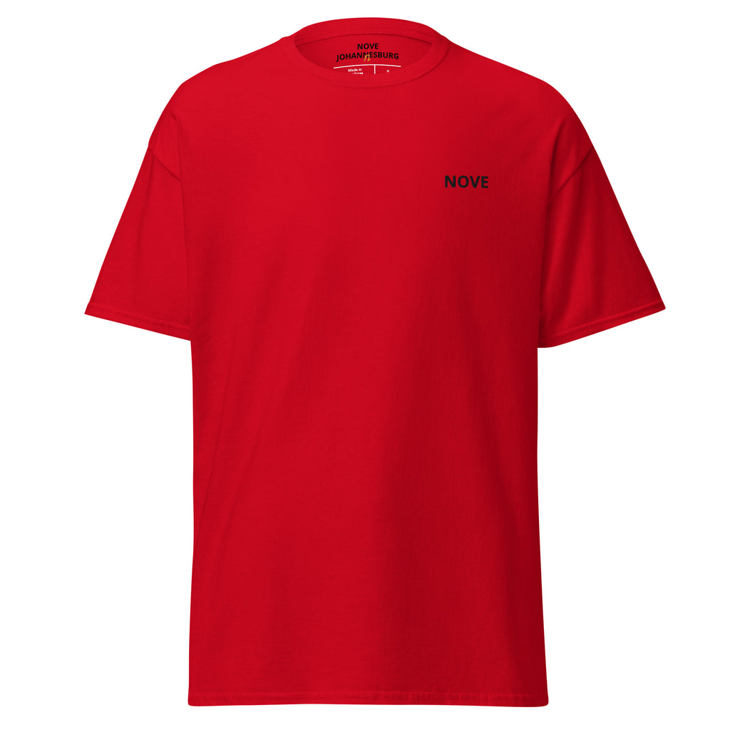 NOVE Red Heavyweight tee front view